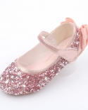Zapatos de princesa para niñas, zapatos individuales de cristal para niños, zapatos planos suaves para niñas