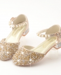 Zapatos De Tacón Niña Con Diamantes Y Lentejuelas