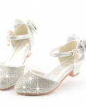 סנדלי בנות 2022 קיץ חדש נעלי נסיכות נוחות baotou עקבים גבוהים בינוני וגדול קשת ביצועים לילדים