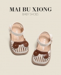 Summer Female Baby Small Leather Shoes Baotou Sandals Soft Bottom Toddler Shoes