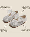 Zapatos para niños, zapatos de princesa para niños, zapatos de cuero pequeños de fondo suave para bebés