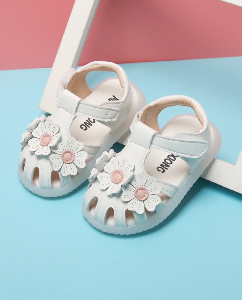 Novedad de verano, zapatos de princesa para niñas, sandalias para niñas, zapatos de fondo suave para bebés