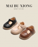 מאיבו דוב אביב נקבה נעלי נסיכת תינוקות נעלי עור לילדים בסגנון בריטי נעלי תינוקות לפעוטות בת שנה