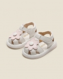 Maibu bear בנות סנדלי תינוקות baotou רך תחתון נעלי פעוטות ילדים נעלי נסיכות חמודות קיץ חדש