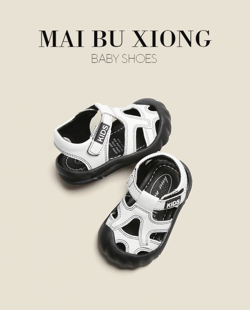 נעלי תינוקות לפעוטות Maibu bear לגילאי שנה עד 3 שנים לתינוק תחתון רך מונע החלקה סנדלי נער קיץ נעלי בנות