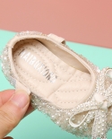 أحذية أطفال بناتي ناعمة من الأسفل للأطفال أحذية أميرة جلدية غير قابلة للانزلاق تسمح بمرور الهواء