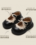 Sapatos de couro pequenos para meninas sapatos de bebê com fundo macio para crianças sapatos de princesa