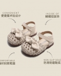 Girls Sandals Summer New Baby Soft Bottom Toddler Shoes Baby Childrens Small Leather Shoes