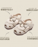 Maibu bear נעלי עור קטנות לילדים נעלי נסיכה תינוקת קיץ סנדלים חדשים תינוק תחתון רך נעלי פעוט גיר