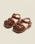 Maibu bear נעלי פעוט לילדים תינוק סנדלי ילדים קיץ נקבה תינוק נעלי עור קטנות נסיכה תחתית רכה