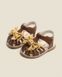 Maibu bear נעלי פעוטות לתינוק בן שנה סנדלי תחתון רך נגד החלקה נעלי ילדות נסיכות דגמי קיץ