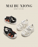 Maibu bear boy סנדלי תינוק פעוט נעלי קיץ חדש תינוק ילד תחתון רך נעלי אצבע מונעות החלקה נעלי ילדים