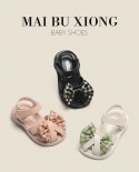 maibu bear נקבה בת שנה סנדלי תינוק נעלי תינוק נעלי ילדים תחתון רך נעלי פעוט מונע החלקה קיץ חדש בנות sh
