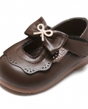 Sapatos de couro infantil menina princesa infantil sapatos individuais solado macio sapatos infantis