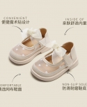 Girl Princess Leather Shoes New Soft Bottom Non-slip Toddler Shoes Mesh Shoes