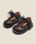 Maibu bear girl princess נעלי עור תינוק אביב חדש תחתון רך ללא החלקה נעלי פעוט נעלי תינוק רשת