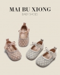maibu bear נעלי יחיד לילדות נעלי נסיכה נקבה בת שנה תינוקת אביב וקיץ נעלי עור קטנות חדשות baby ch