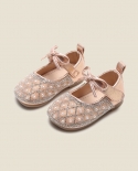 Zapatos de princesa para niñas, nuevos zapatos pequeños de cuero, zapatos para niños y bebés