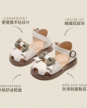 maibu bear בנות סנדלים קיץ חדש תחתון רך ללא החלקה נעלי פעוטות נושמות נעלי תינוק נקבה נעלי עור לתינוק תינוק