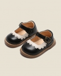 Zapatos de princesa para niñas, zapatos de cuero pequeños para niños, zapatos de fondo suave para bebés