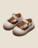 Sapatos de princesa para meninas sapatos de couro pequenos para bebês com fundo macio para bebês