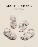 Maibu bear נעלי תינוק בנות שנה עד שנתיים 3 קיץ נעלי נסיכה חדשות נקבה תינוק סנדלים נעלי בנות נעלי פעוט החלקה 0