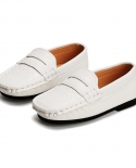 New Childrens Leather Shoes Soft Bottom Boys And Girls Single Shoes Flat Bottom Shoes
