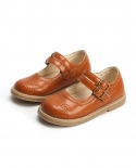 New Boys And Girls Small Leather Shoes Middle And Small Children Soft Bottom Velcro Single Shoes