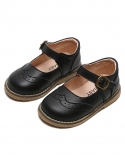New Soft Bottom Childrens Single Shoes All-match Girls Leather Shoes