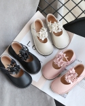 סתיו חדשה ילדה נסיכת נעלי ילדים רטרו נעלי כופף פה קטן ילדה קטנה נעלי תינוק נעלי עור קטנות sh