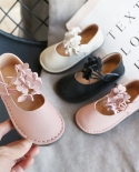 Nuevos zapatos de princesa para niña, zapatos de gorro Retro para niños, zapatos de cuero de boca baja