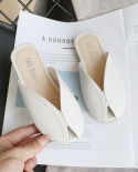New Summer Half Slippers Womens All-match Fashion Childrens Flat Bottom Shoes