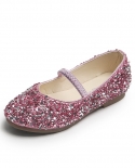 New Soft Bottom Sequined Girls Leather Shoes Princess Shoes