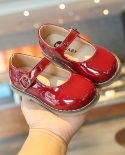 أحذية جلدية للأطفال أحذية بناتي جديدة من الفيلكرو الناعم