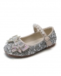Zapatos de cuero para niños, nuevos zapatos de princesa con lazo de diamantes de imitación para niñas, zapatos de bebé con velcr