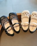 أحذية جلدية للأطفال أحذية الأميرة للبنات من الفيلكرو قابلة للتنفس من الأسفل الناعم أحذية مفردة شبكية منقط