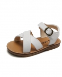 סנדלי בנות קיץ נעלי נסיכות חדשות לילדים נעלי חוף צלב תחתון רך רך