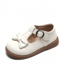 נעלי עור חדשות לילדות קיץ קשת דקה נעלי יחיד לילדים תחתית רכה נעלי מרי גיין לילדים