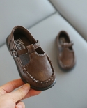 New Childrens Leather Shoes Girls Spring And Autumn Beanie Shoes