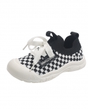 Childrens Casual Shoes New Lace Up Houndstooth Flying Woven Sneakers Breathable Student Shoes