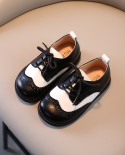 Zapatos de cuero para niñas Nuevo vestido con cordones Zapatos de rendimiento para niños Zapatos de estilo británico para niños