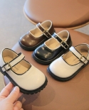 Zapatos de cuero de princesa para niños Nuevos zapatos de gorro para niñas Zapatos Mary Jane