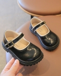 Zapatos de cuero de princesa para niños Nuevos zapatos de gorro para niñas Zapatos Mary Jane