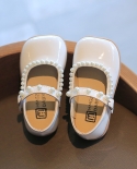 الفتيات الأحذية الجلدية أزياء جديدة لؤلؤة الأطفال الأميرة أحذية لينة أسفل أحذية الفتيات الصغيرات الفيلكرو