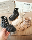 Girls High Top Casual Sandals Kids Roman Sandals with Rivets