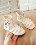 Girls High Top Casual Sandals Kids Roman Sandals with Rivets
