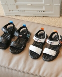 Boys Casual Black Sandals Summer Kids Soft Sole Fashion Casual Shoes