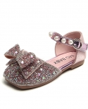 Shining Stars Girls Princess Shoes Kids Crystal Slippers Bow Sandals