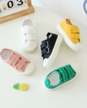 Zapatos de lona frescos y de moda para niñas y niños, zapatos deportivos informales con velcro para niños de Color caramelo