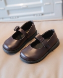 أحذية جلدية كلاسيكية كلاسيكية للأطفال بفيونكة فيلكرو أحذية كاجوال للبنات